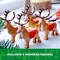 Santa’s Sleigh Christmas Toy Building Set for Kids Ages 9-13, Comes with a Santa Figurine & Reindeer, Gift for Boys and Girls, Holiday Home Decor, 40499